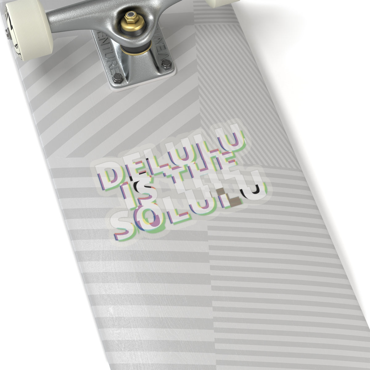 Motivational Kiss-Cut Stickers - "DELULU is the SOLULU"